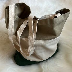 Well Crafted Tri Color Canvas Tote